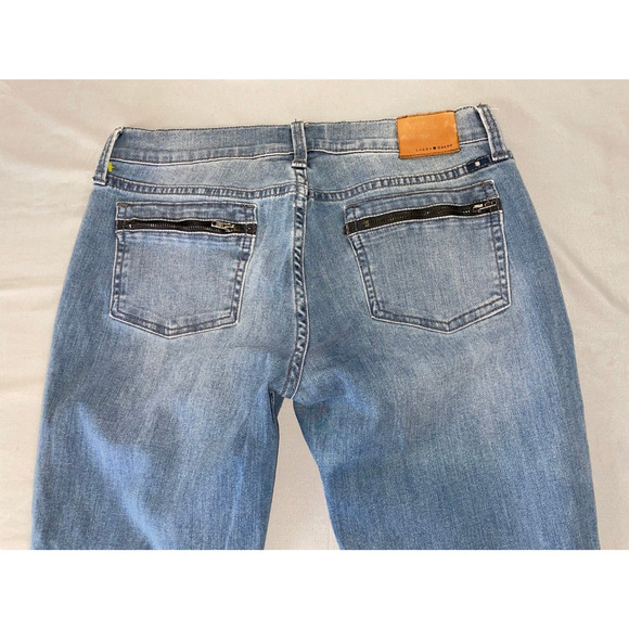 Lucky Brand Charlie Skinny Zip Pocket Stretch Denim Moto Jeans. Size 10, GUC!! - Picture 5 of 5